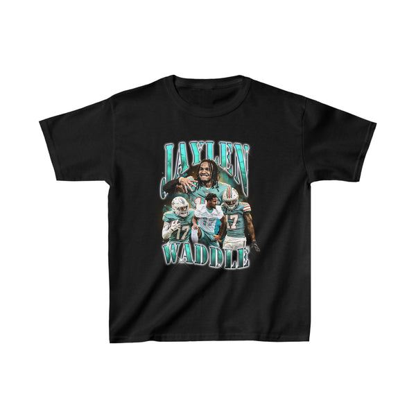 Jaylen Waddle Miami Dolphins Kids Graphic Tee
